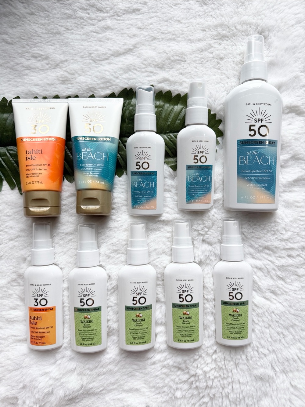 Bath and Body Works Sunscreen Bundle